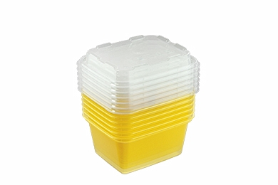Set of containers for freezing "Zip mini" 6 pcs., lemon